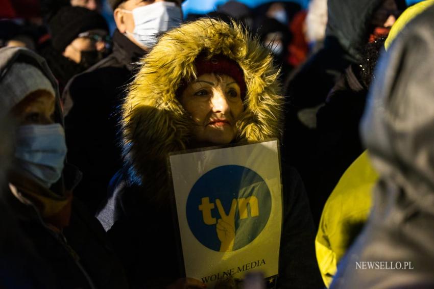 Wolne media - protest we Wrocławiu