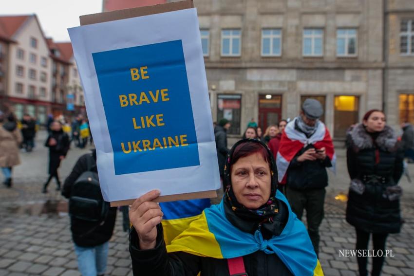 Rocznica inwazji Rosji na Ukrainie - Wrocław upamiętnia