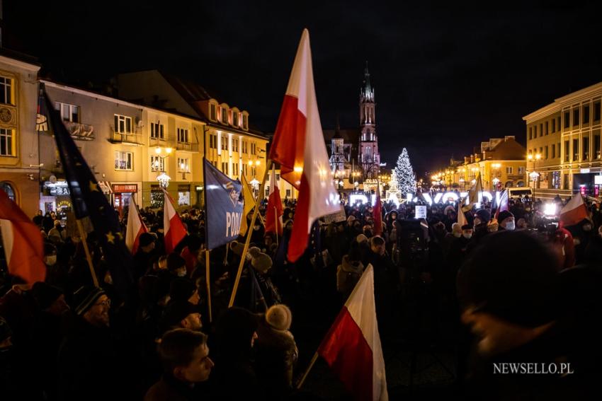 Wolne Media - protest w Białymstoku