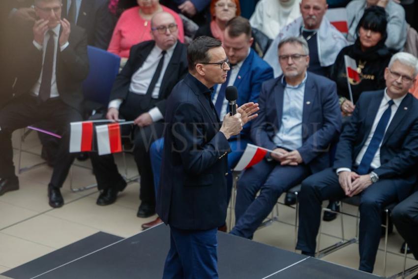 Wybory Samorządowe 2024: Mateusz Morawiecki w Legnicy