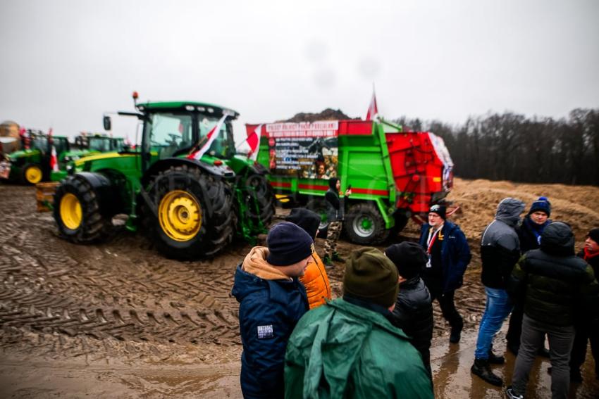 Ogólnopolski protest rolników na Dolnym Śląsku