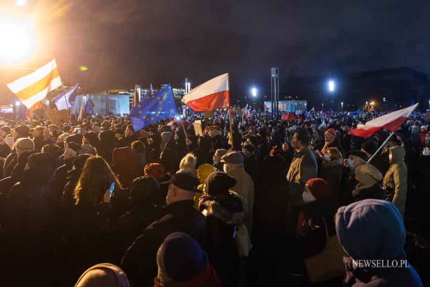 Wolne media - protest we Wrocławiu