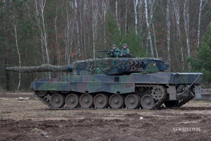 Prezydent RP na szkoleniu ukraińskich załóg czołgów Leopard