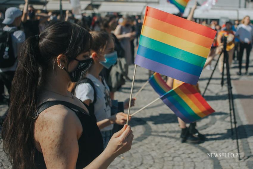 Stop przemocy wobec osób LGBTQIA+ - manifestacja we Wrocławiu