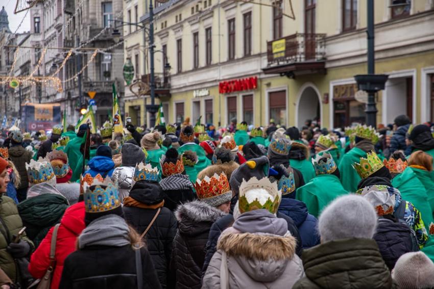 Orszak Trzech Króli 2024 w Łodzi