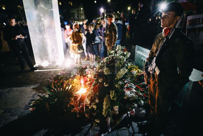 Odsłonięcie pomnika Żołnierzy Wyklętych we Wrocławiu