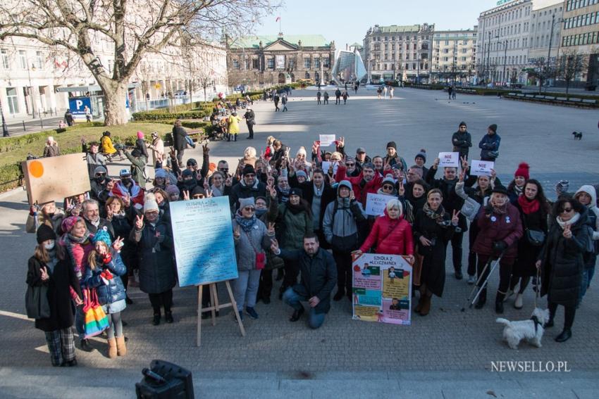 Protest przeciw "lex Czarnek" w Poznaniu.