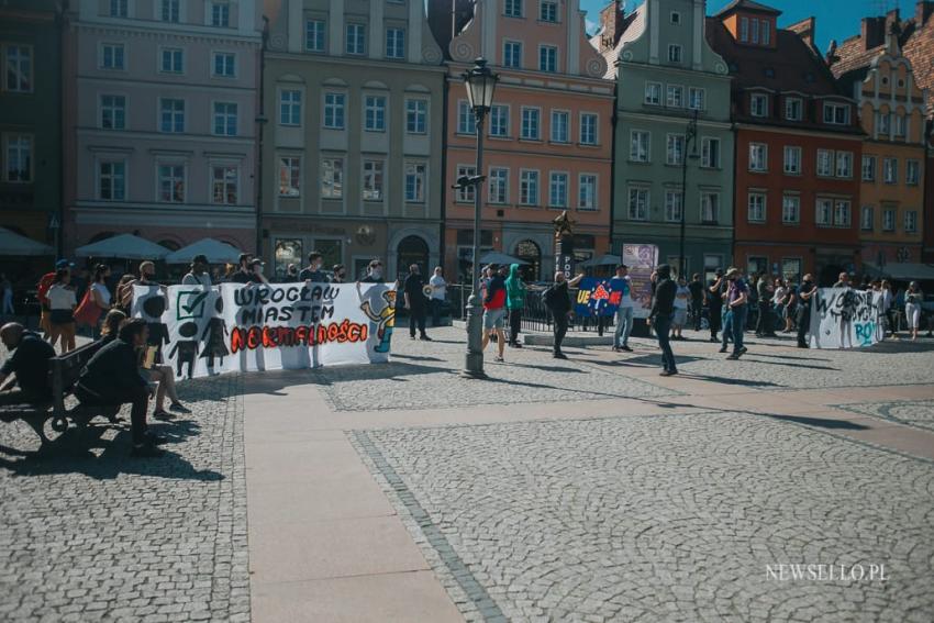 Stop przemocy wobec osób LGBTQIA+ - manifestacja we Wrocławiu