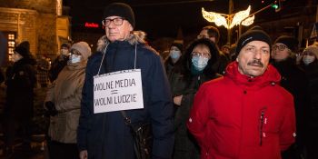 Wolne media - protest we Poznaniu