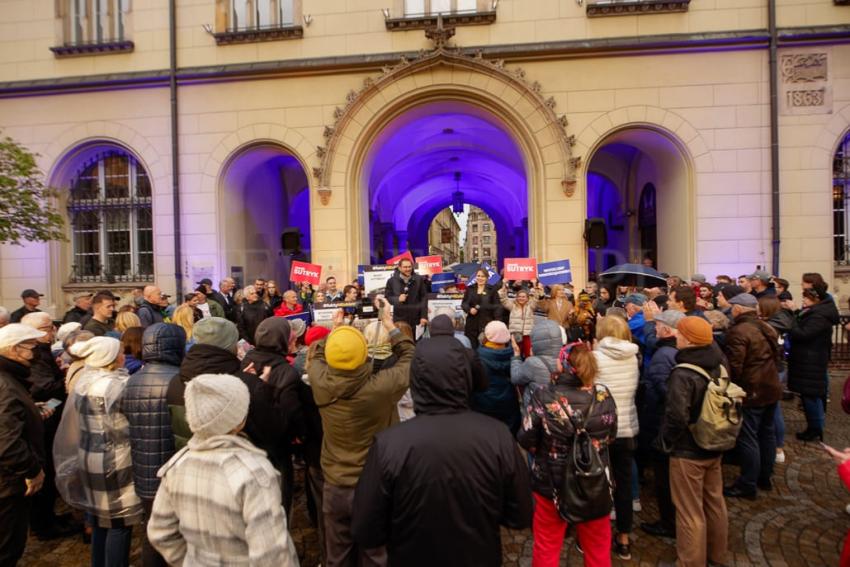 Rafał Trzaskowski poparł Jacka Sutryka we Wrocławiu