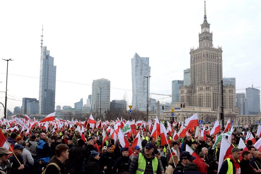 Protest rolników w Warszawie