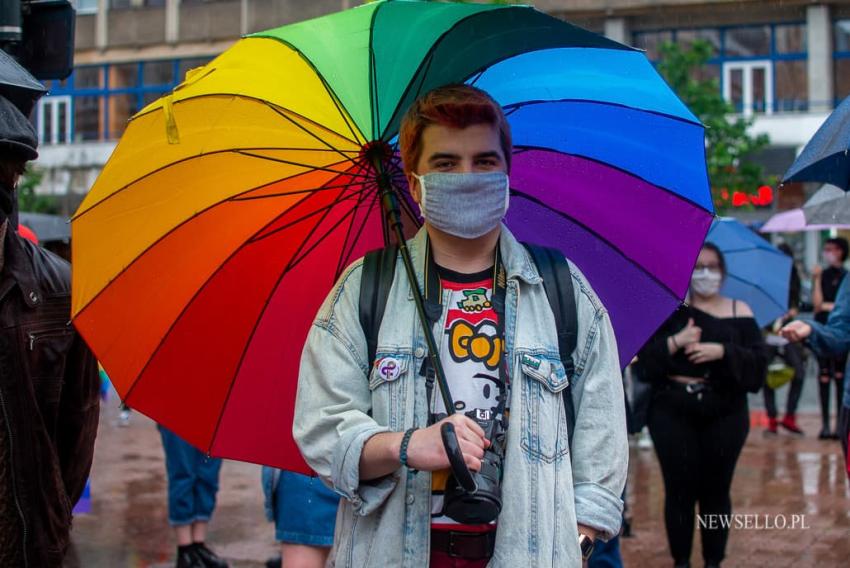 Protest przeciwko "Karcie Nienawiści" w Łodzi