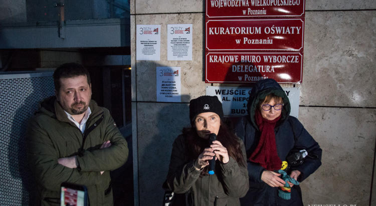 3 Tezy: Wolna Szkoła, Wolni Ludzie, Wolna Polska - protest w Poznaniu