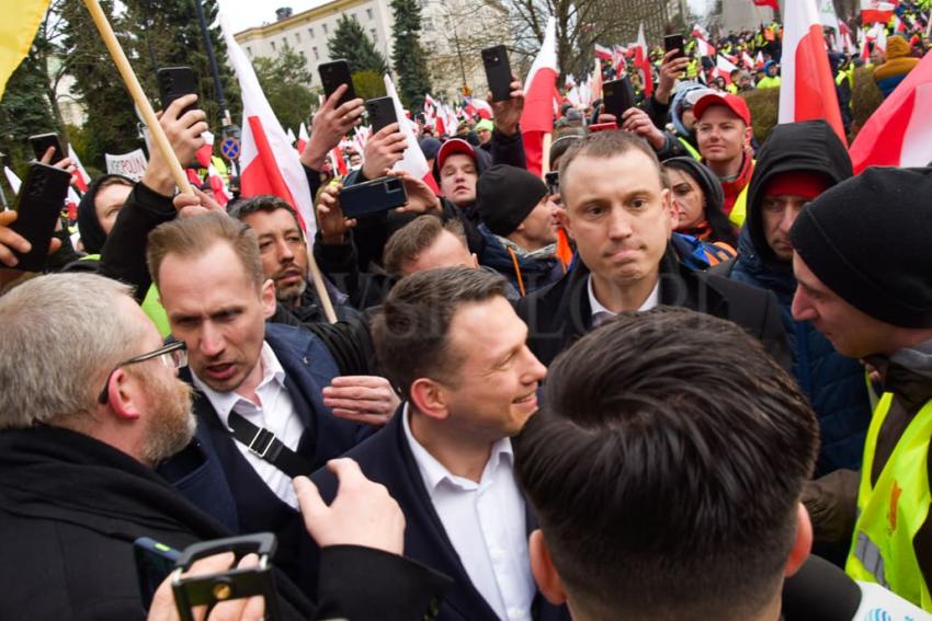 Starcia rolników z policją w Warszawie