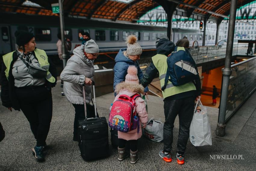 Uchodźcy z Ukrainy, licznie przyjeżdżają do Wrocławia