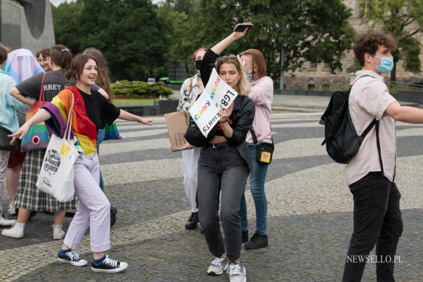 Protest przeciwko "Karcie Nienawiści" w Poznaniu