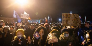 Wolne media - protest we Wrocławiu