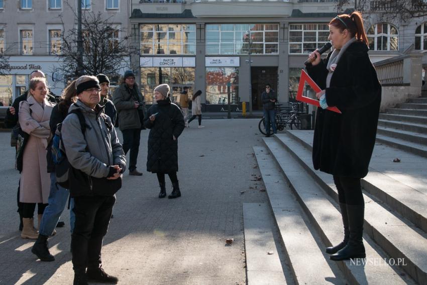 Protest przeciw "lex Czarnek" w Poznaniu.