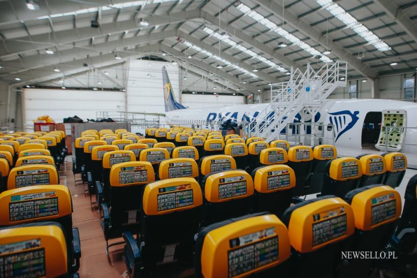 Zwiedzanie wrocławskiej bazy samolotów Ryanair