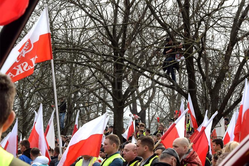 Protest rolników w Warszawie