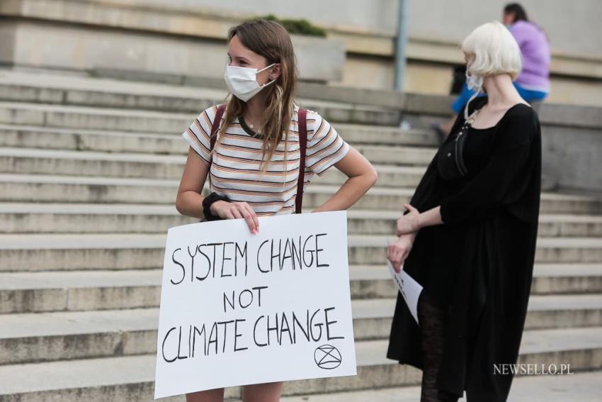 Protest Extinction Rebellion we Wrocławiu