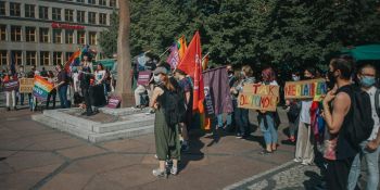 Stop przemocy wobec osób LGBTQIA+ - manifestacja we Wrocławiu