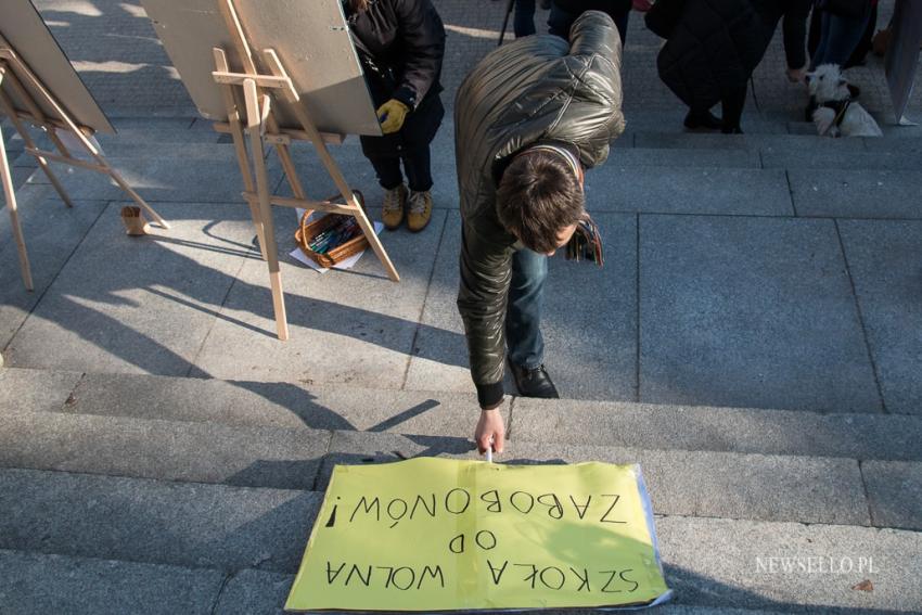 Protest przeciw "lex Czarnek" w Poznaniu.