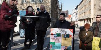 Protest przeciw "lex Czarnek" w Poznaniu.