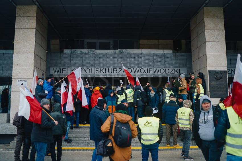 Protest Rolników w Poznaniu