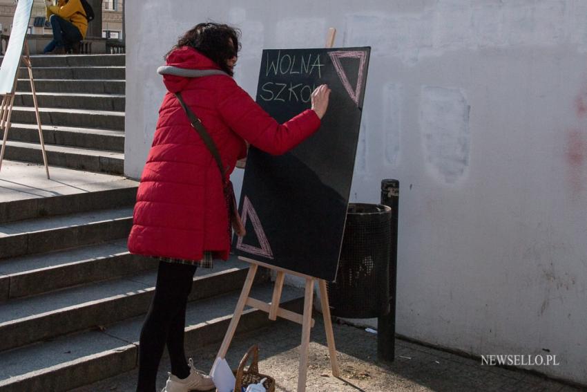 Protest przeciw "lex Czarnek" w Poznaniu.