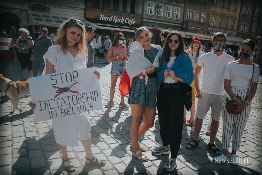 Solidarni z Białorusią - manifestacja we Wrocławiu