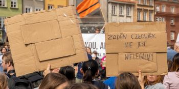 Kabul - manifestacja w Warszawie