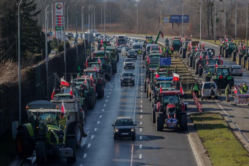 Ogólnopolski protest rolników na Dolnym Śląsku