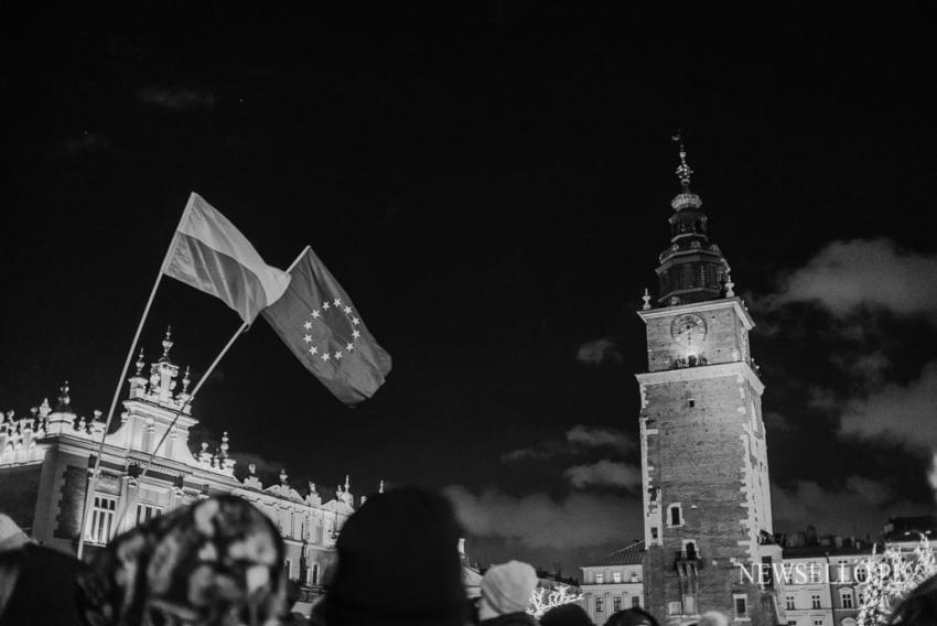 Światełko dla Pawła Adamowicza w Krakowie