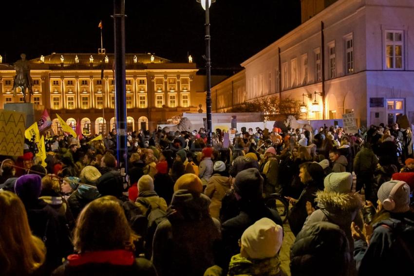 Strajk Kobiet protestował w Warszawie