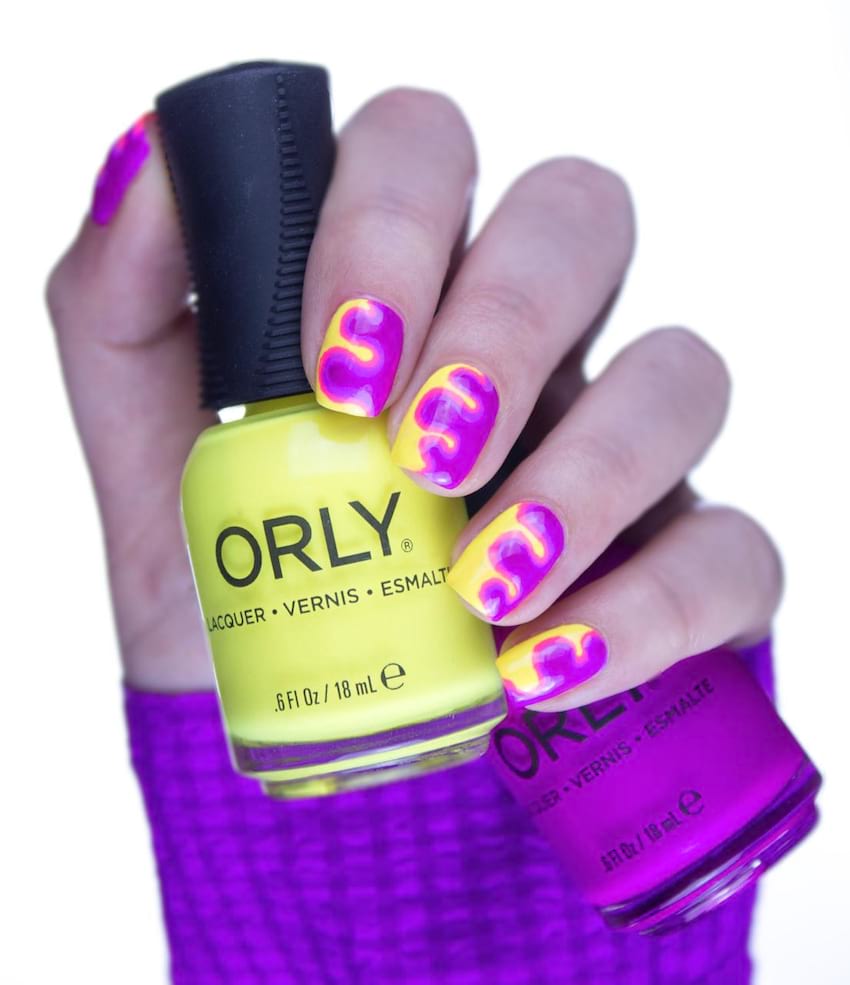 Neonowy manicure z ORLY