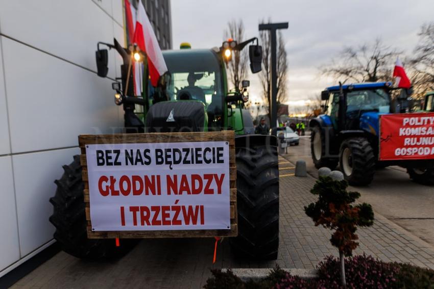 Protest rolników we Wrocławiu