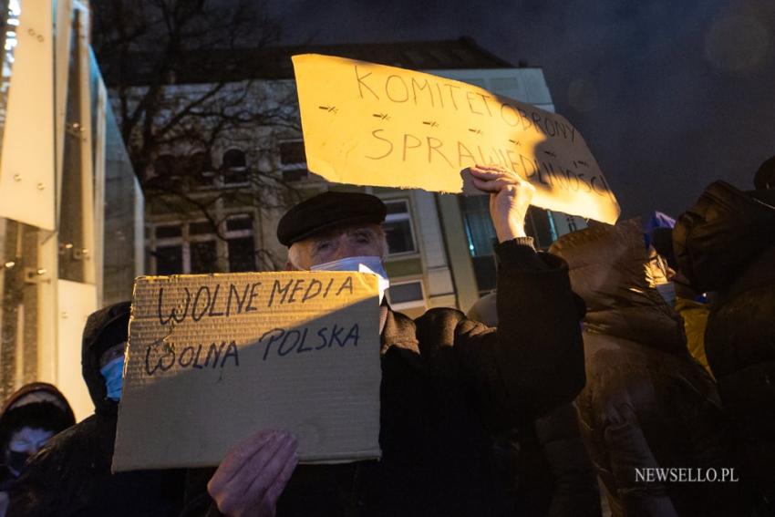 Wolne media - protest we Wrocławiu