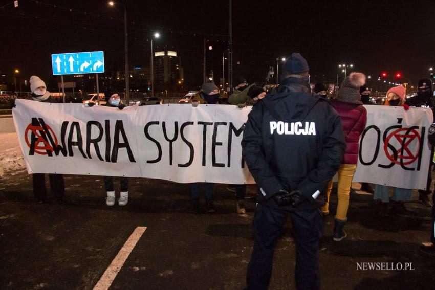 Redukujcie emisje, nie Prawa Człowieka - blokada w Poznaniu