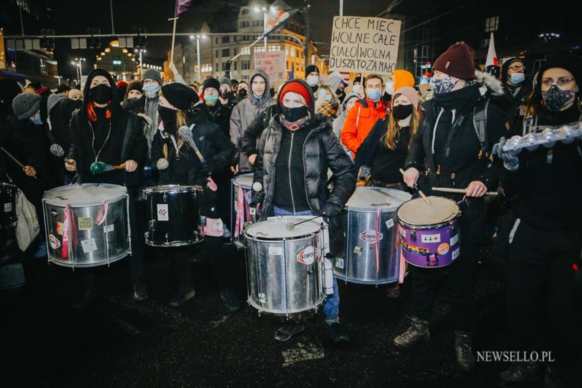 Strajk Kobiet 2021: NIE dla pseudo wyroku - manifestacja we Wrocławiu