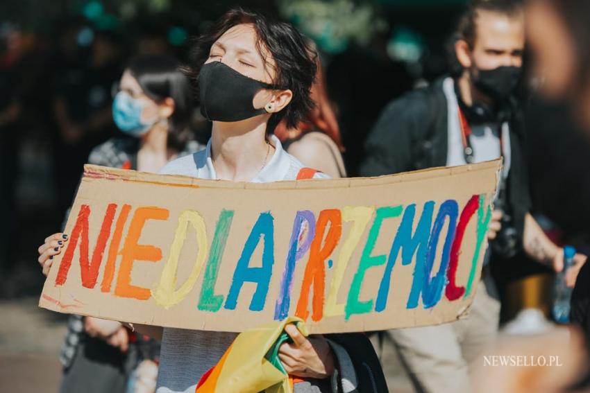 Stop przemocy wobec osób LGBTQIA+ - manifestacja we Wrocławiu