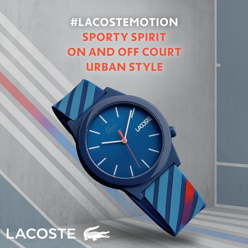 Fluorescencyjna kolekcja zegarków Lacoste