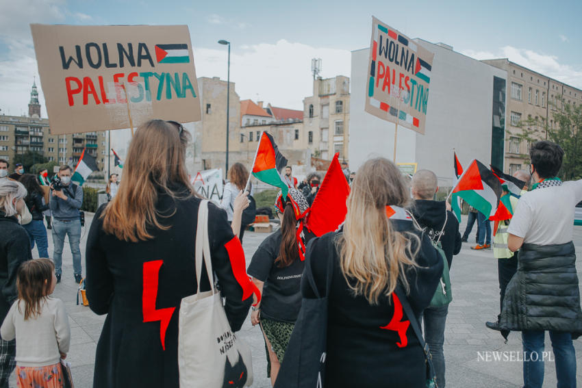 Wolna Palestyna - manifestacja we Wrocławiu