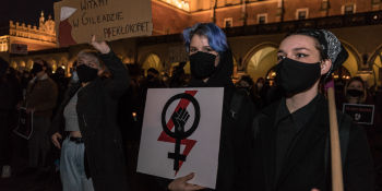 Strajk Kobiet - manifestacja w Krakowie