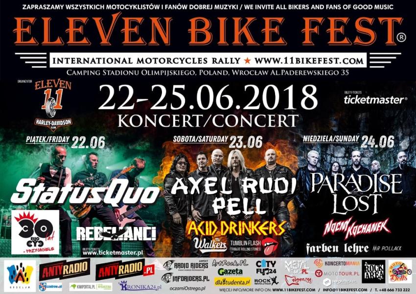 Eleven Bike Fest 2018 – poznaj szczegóły i występujących artystów! [fot. materiały prasowe]