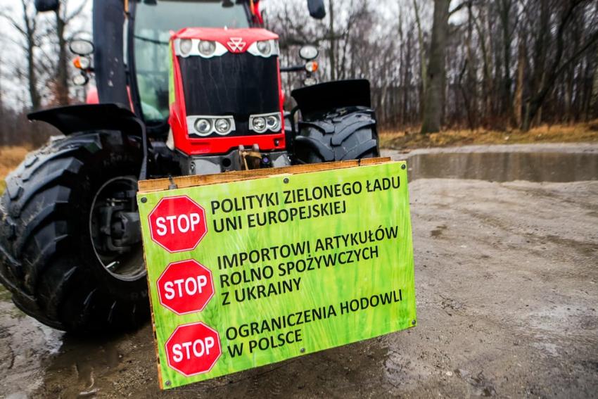 Ogólnopolski protest rolników na Dolnym Śląsku