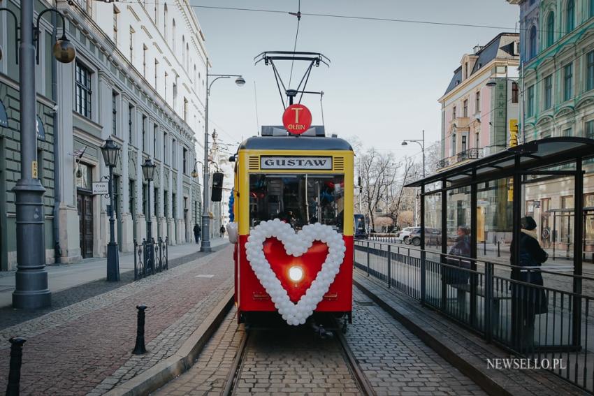 Walentynkowy tramwaj we Wrocławiu