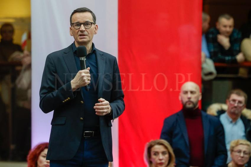 Wybory Samorządowe 2024: Mateusz Morawiecki w Legnicy