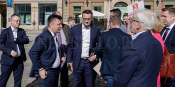 Kampania wyborcza do Parlamentu Europejskiego 2024 - Premier Mateusz Morawiecki I Michał Dworczyk