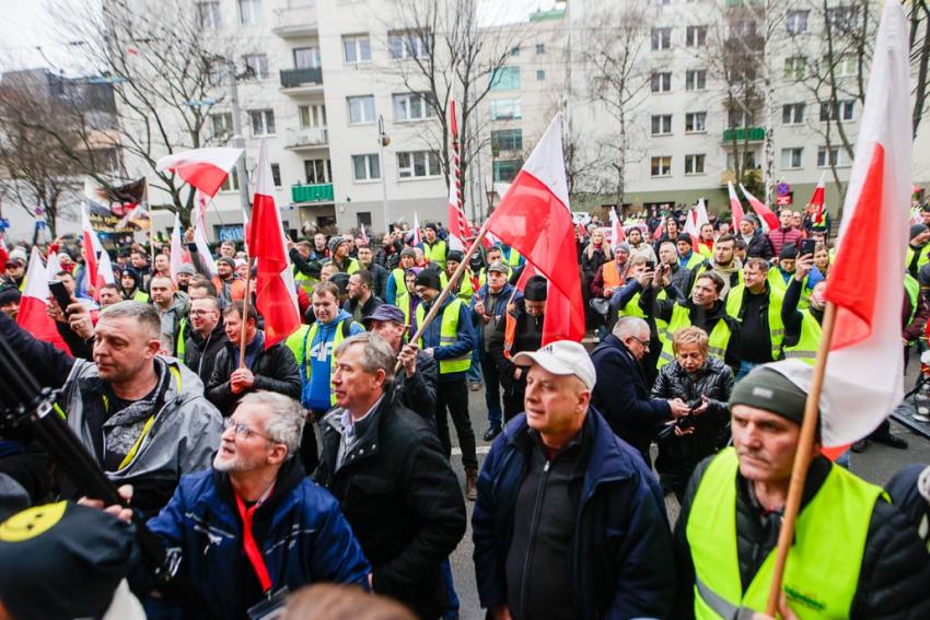 Protest rolników we Wrocławiu